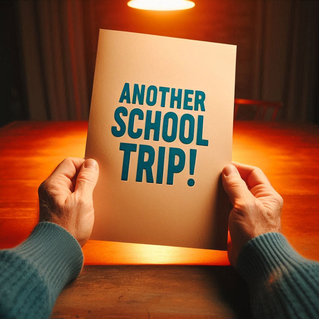 Parents can receive a lot of letters about school trips.